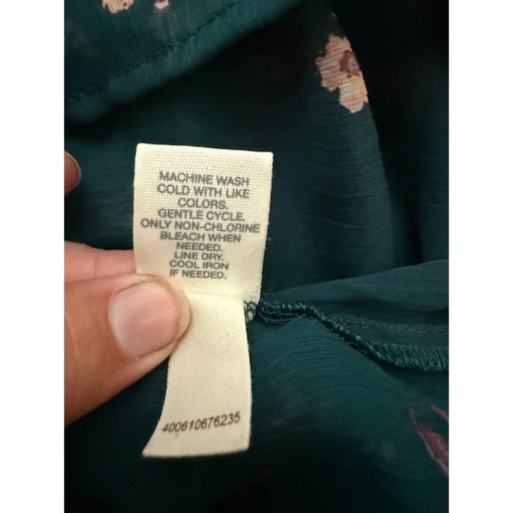MUDD TEAL SHEER DRESS SIZE XSMALL - Picture 7 of 8